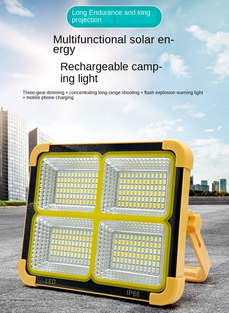 بلومنغ تايم مصباح عمل شمسي محمول، كشاف LED قابل لإعادة الشحن بقوة 10000 لومن، 5 أوضاع مقاومة للماء IP66، إضاءة خارجية تعمل بالطاقة الشمسية، إضاءة أمان للمرآب وإصلاح السيارات والتخييم - Image 2