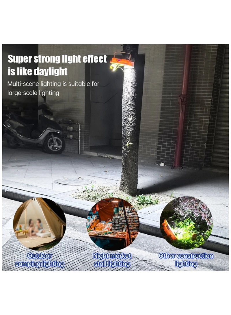 بلومنغ تايم مصباح عمل شمسي محمول، كشاف LED قابل لإعادة الشحن بقوة 10000 لومن، 5 أوضاع مقاومة للماء IP66، إضاءة خارجية تعمل بالطاقة الشمسية، إضاءة أمان للمرآب وإصلاح السيارات والتخييم - Image 3