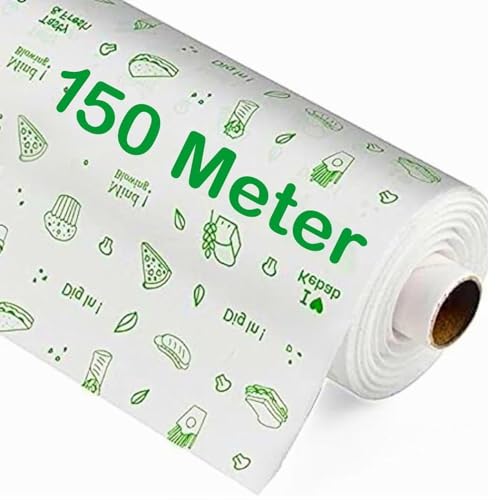 MAPPA 150 Meter Parchment Food Wrapping Paper Roll | Premium Non-Stick, Re-heatable & Oven Safe Butter Paper for Baking, Cooking, Grilling & Bulk Food Storage - Image 1