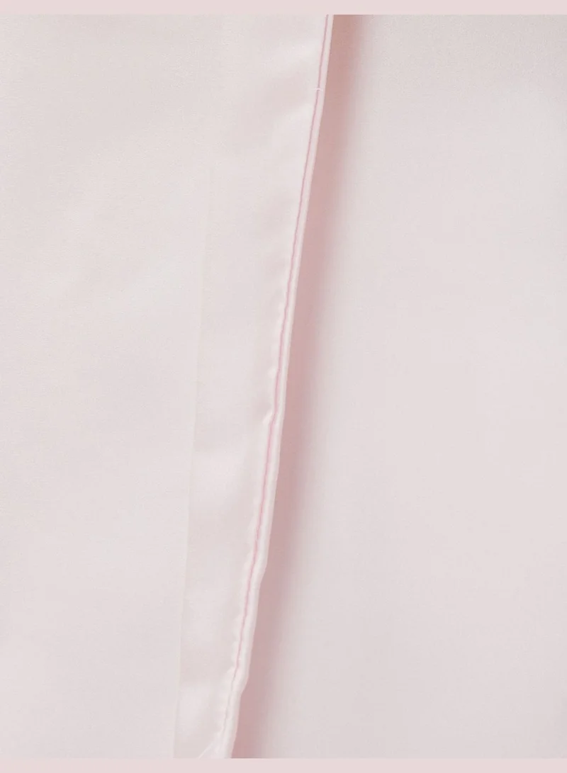 كوتون Frilled Neck Long Sleeve Blouse