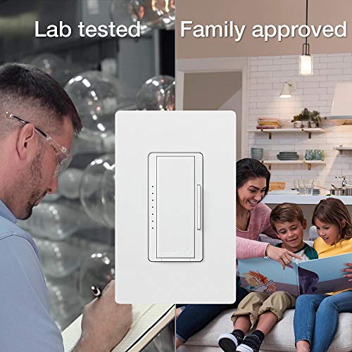 Lutron Maestro LED+ Dimmer Switch for Dimmable LED, Halogen and Incandescent Bulbs, 150W/Single-Pole or Multi-Location, MACL-153M-IV, Ivory - Image 4