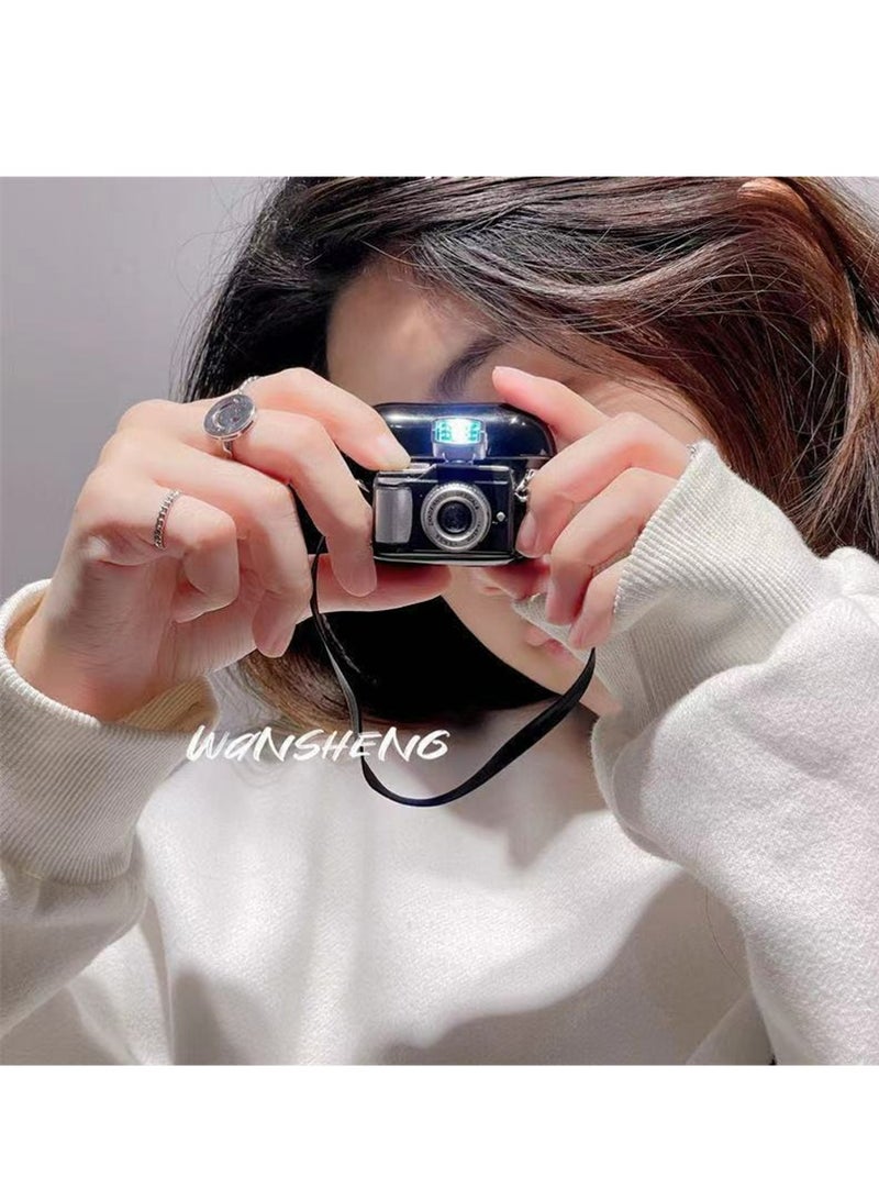 Camera AirPods Pro 3 Case Cover,Apply to AirPods Pro Case with Wristband 3D Cartoon Cool Fun AirPods Pro 3 Case Soft Silicone Skin Shock-Absorbing Protective Cover - Image 3