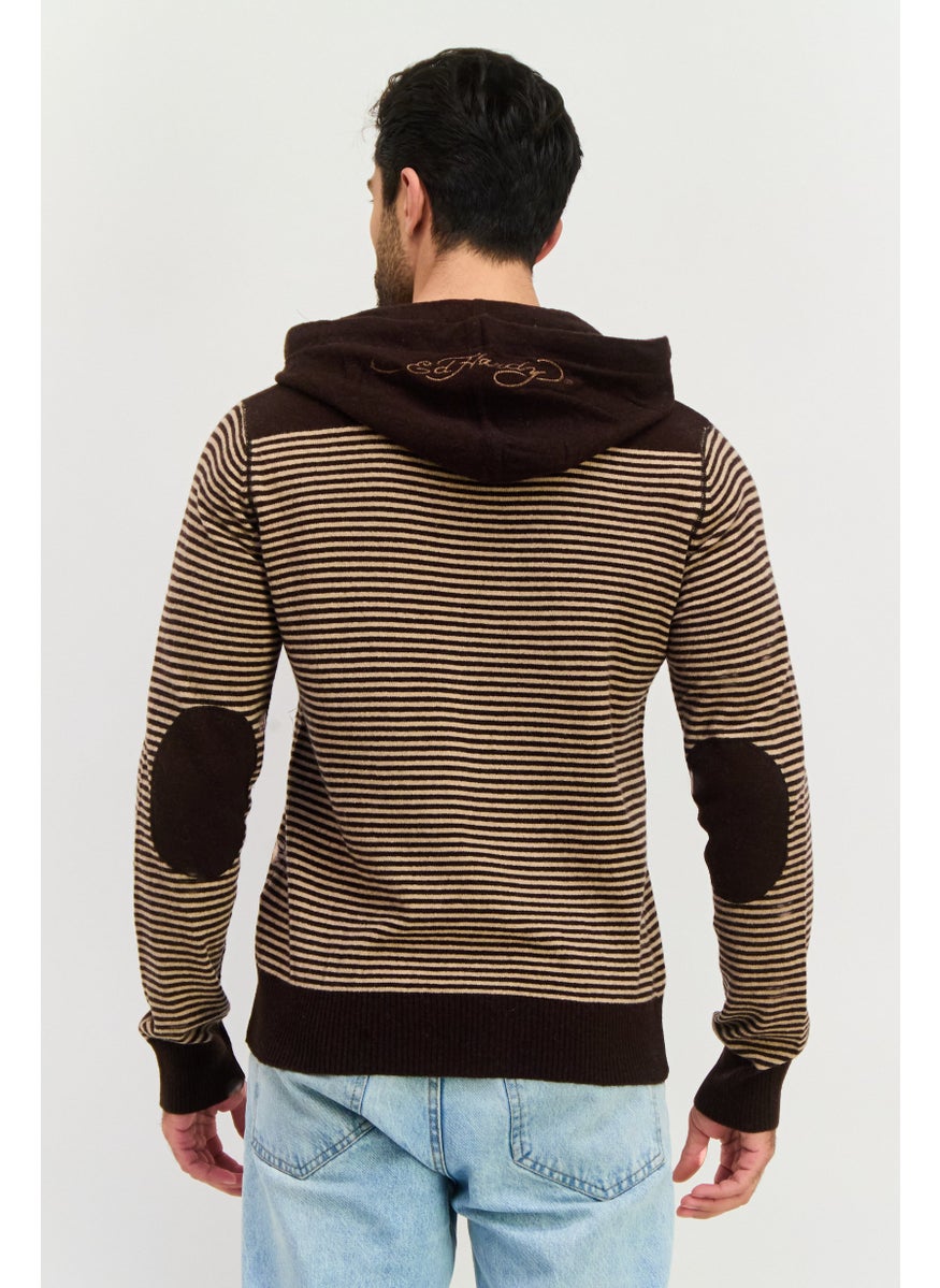 Men Hooded Brand Logo Long Sleeves Sweater, Brown Combo - pzsku/Z9A4BCF20A125A48C3F5AZ/45/_/1737642532/854ac22a-61fb-4238-bde7-4e177e108c82