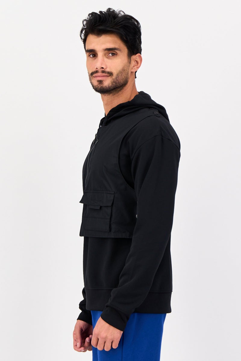 Nike Men Dri- Fit Long Sleeve Outdoor Hoodie, Black - Image 3