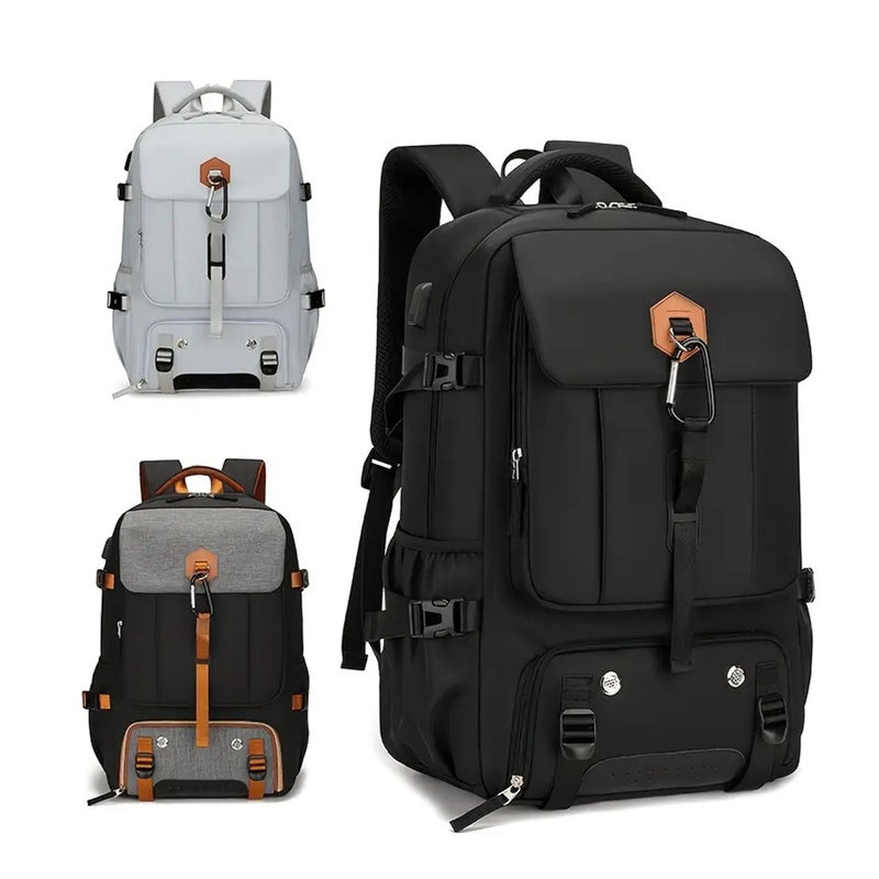 TONO Unisex Large Capacity Waterproof Travel Backpack, 56-75L, Fits 16 Inch Laptop, Outdoor Hiking Rucksack - Image 4