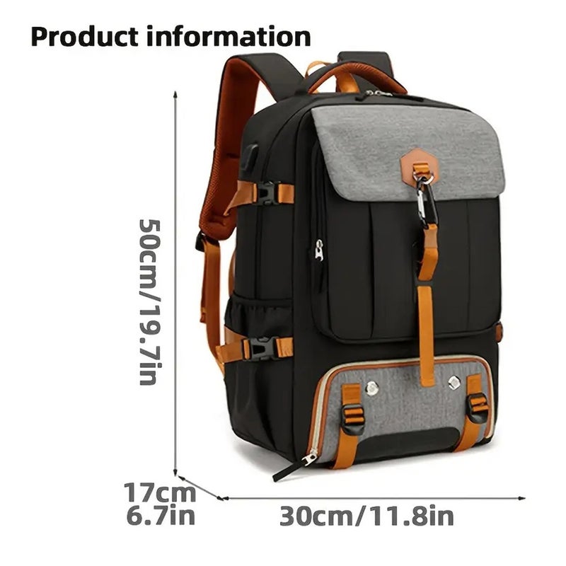 TONO Unisex Large Capacity Waterproof Travel Backpack, 56-75L, Fits 16 Inch Laptop, Outdoor Hiking Rucksack - Image 3