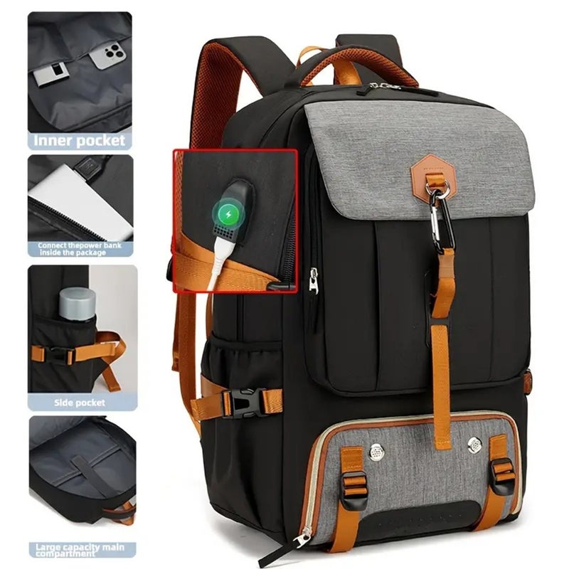 TONO Unisex Large Capacity Waterproof Travel Backpack, 56-75L, Fits 16 Inch Laptop, Outdoor Hiking Rucksack - Image 1