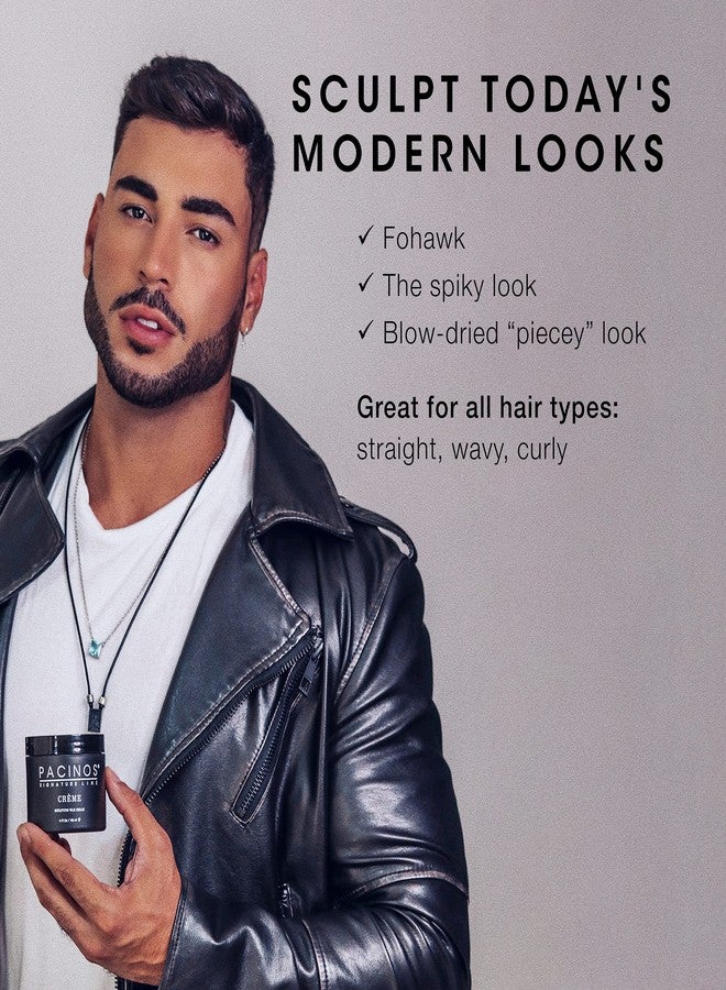 Pacinos Creme Hair Sculpting Wax Cream - Water Soluble Medium Shine Styling Cream - Image 3