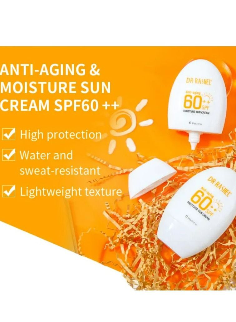DR. RASHEL Anti-aging & moisture sun cream SPF 60 60G - Image 5