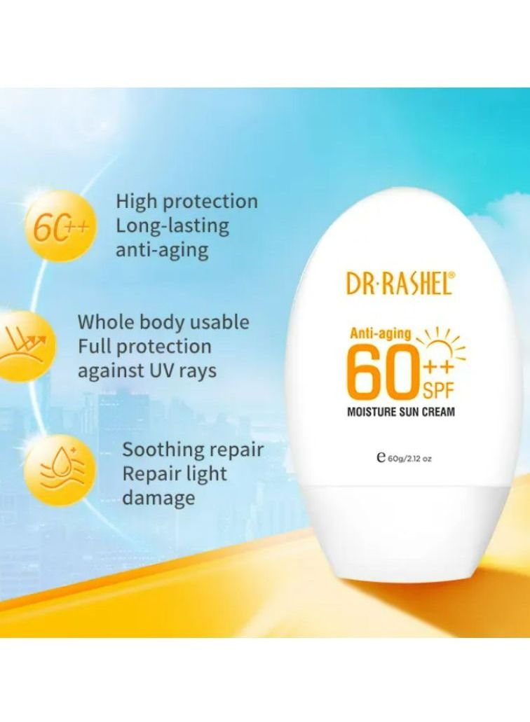 DR. RASHEL Anti-aging & moisture sun cream SPF 60 60G - Image 3
