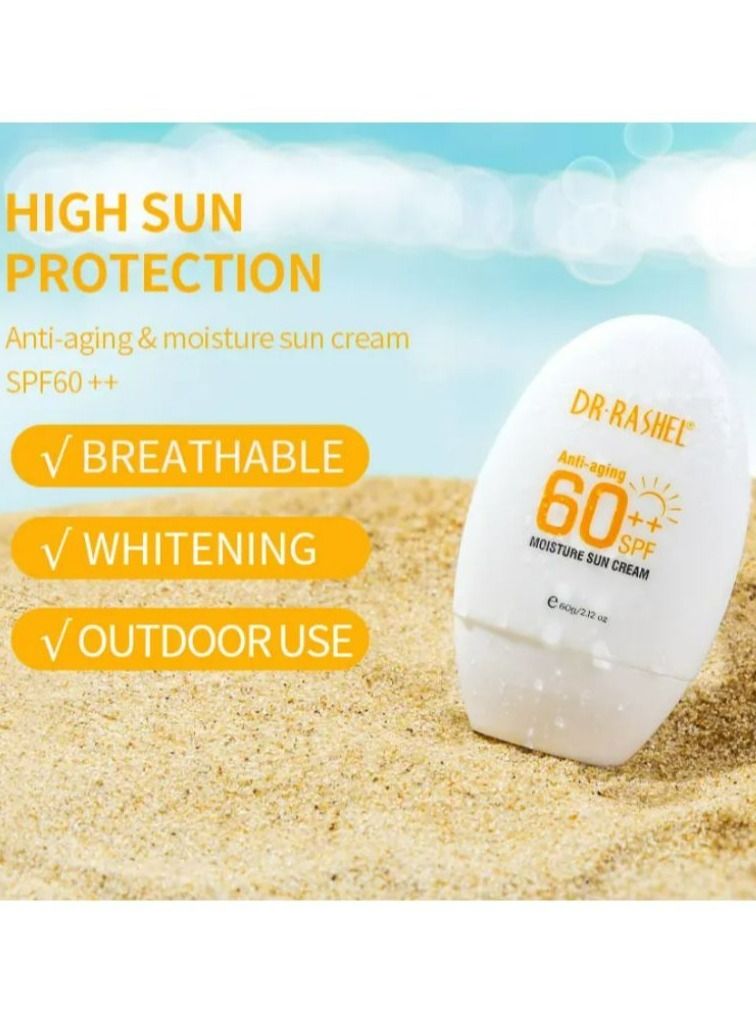 DR. RASHEL Anti-aging & moisture sun cream SPF 60 60G - Image 4