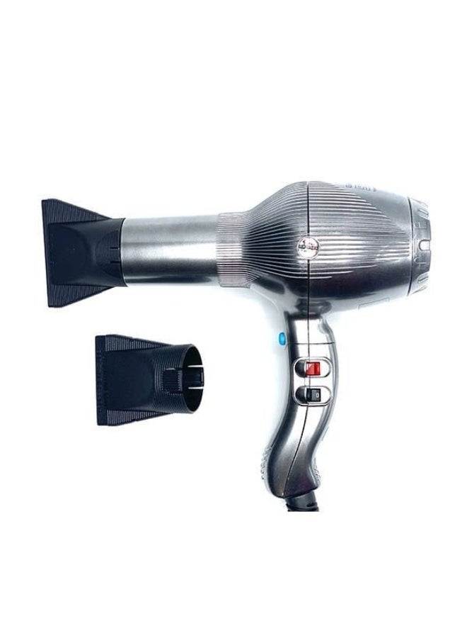 Gamma+ 5555 Turbo Tormalionic Professional Hair Dryer selver - Image 2
