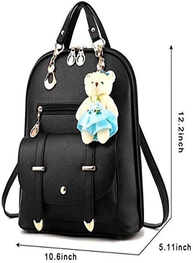 Goolsky Girls Leather Purse Backpack Mini Teen Teenager Fashion Quilted Small Size Shoulder Bag - Image 3