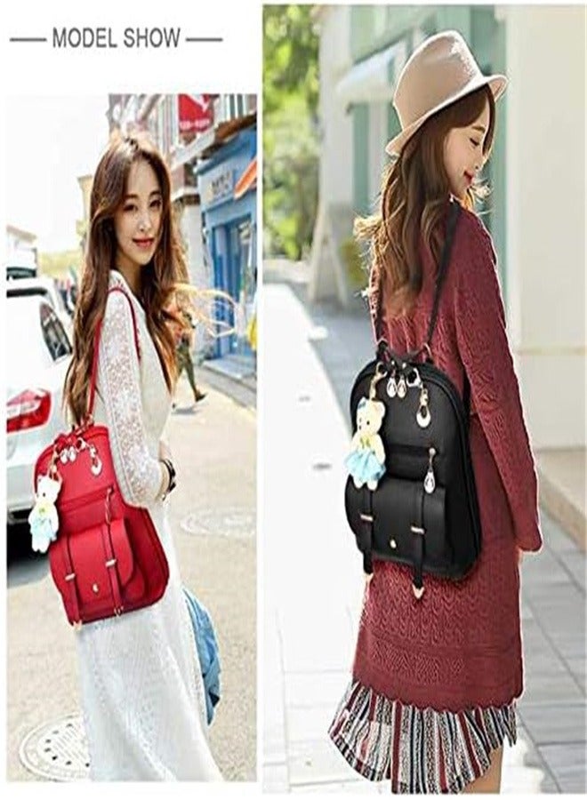 Goolsky Girls Leather Purse Backpack Mini Teen Teenager Fashion Quilted Small Size Shoulder Bag - Image 2