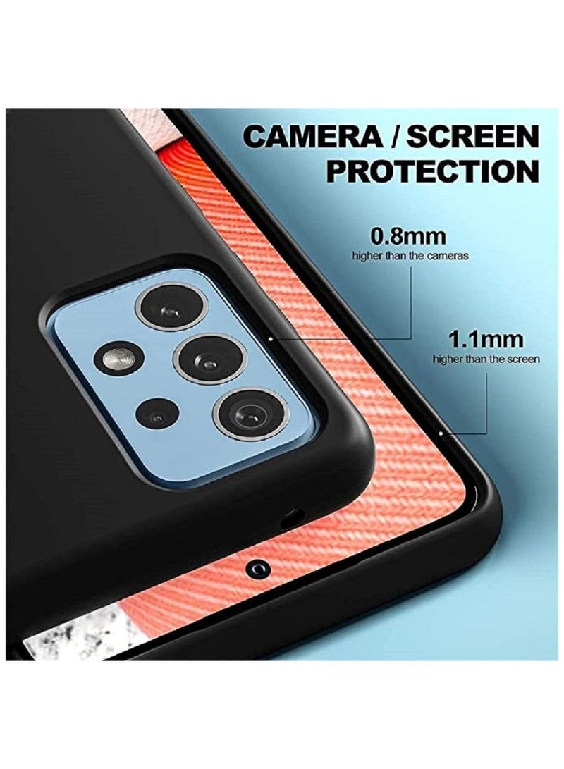 فيسوس حالة وقائية مضادة للسيليكون لسيليكون Galaxy A72 Black - Image 3