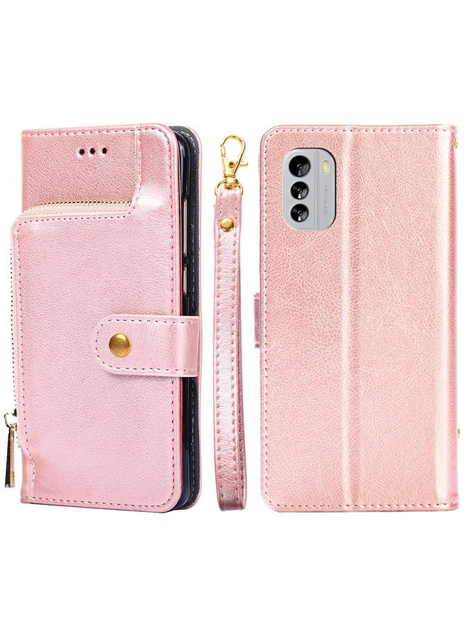 S-TOP Case For Nokia G60 5G Zipper Bag Flip Leather Phone Case - Image 1