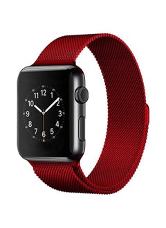 Milanese Replacement Band For Apple Watch Series 5/4/3/2/1 44/42mm Red Mesh