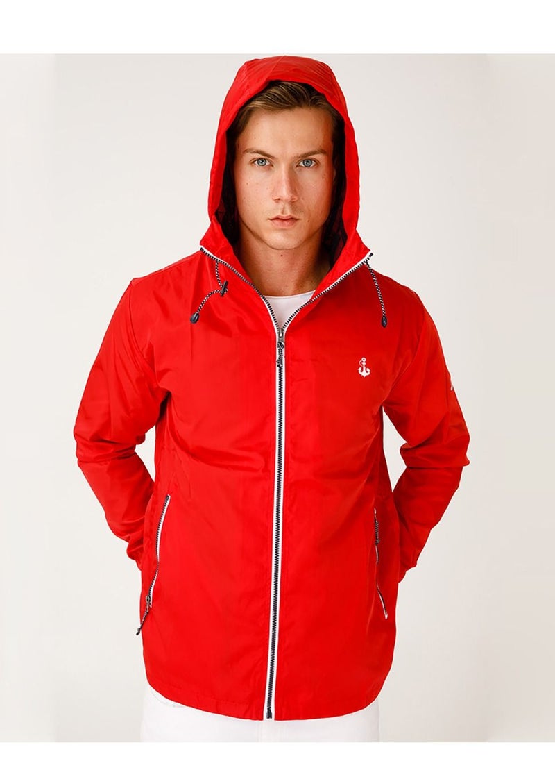 Biggdesign - Red Mens Rain Jacket Small - Image 1