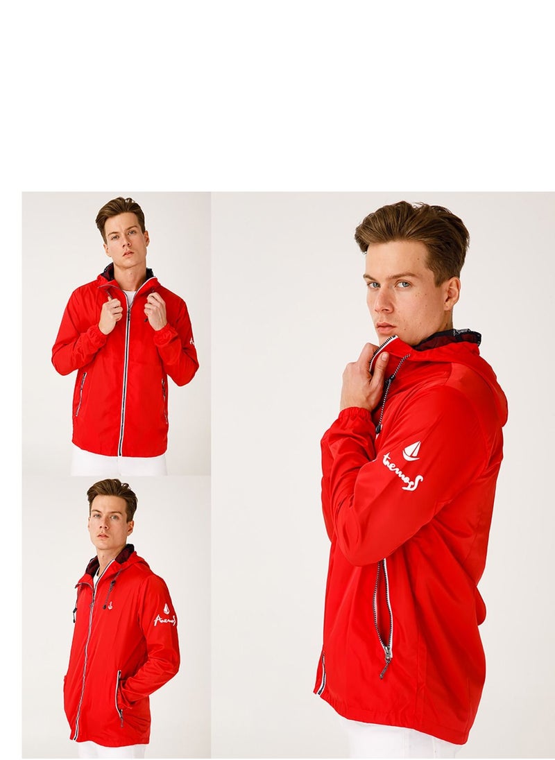 Biggdesign - Red Mens Rain Jacket Small - Image 1