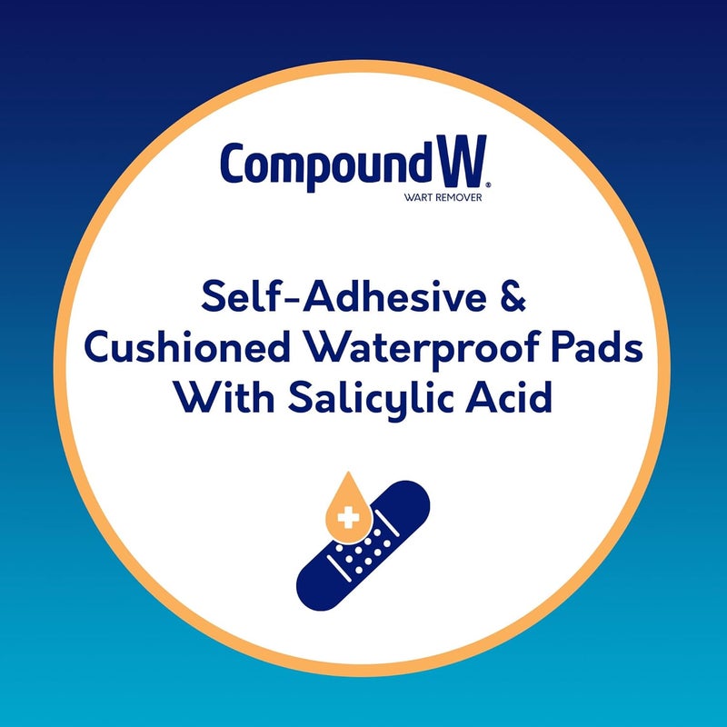 Compound W Maximum Strength One Step Plantar Wart Remover Foot Pads, 20 CT, 2 Pack - Image 3