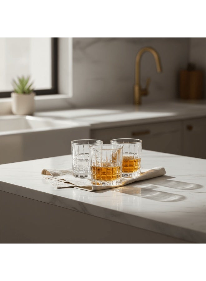 Germax Large Capacity Clear Glass Tumblers – Heavy Duty Drinkware Set, 3 Pieces, 338 ml - Image 2
