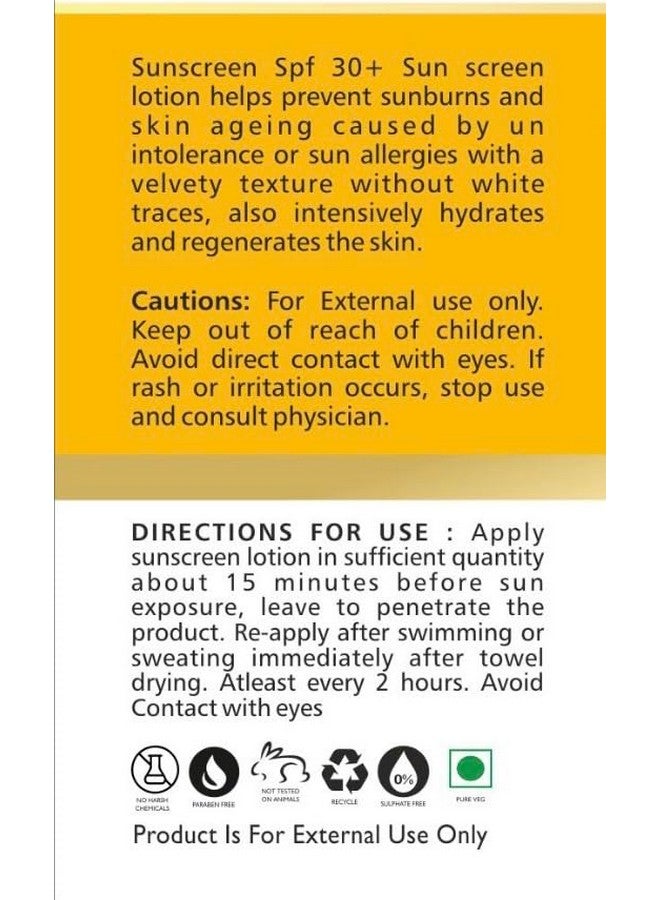 AP & ZP واقي شمس طبيعي AP & ZP SPF 30+ مع فيتامين E ومستخلصات عشبية | للبشرة الدهنية | كريم بدون أثر أبيض | لوشن واقي شمس غير لزج | خالي من البارابين | مناسب لجميع أنواع البشرة | 200 مل - Image 3