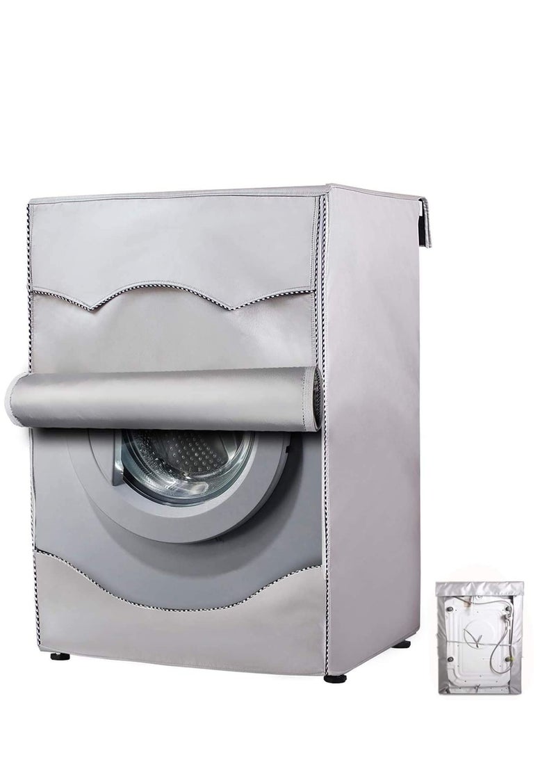 Y&D - Washer Cover Dryer, Washine Machine Waterproof and dustproof thickening Front Loading, Silver Coating Oxford Cloth Roller Washing Sun resistant Dust - Image 1