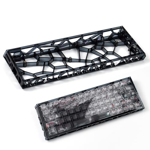 Sumgsn 60 Mechanical Hollow Keyboard Case Transparent Keyboard Housing Compatible with Wooting60HM66Mad60M6liteRakka Keyboard Only Case - Image 1