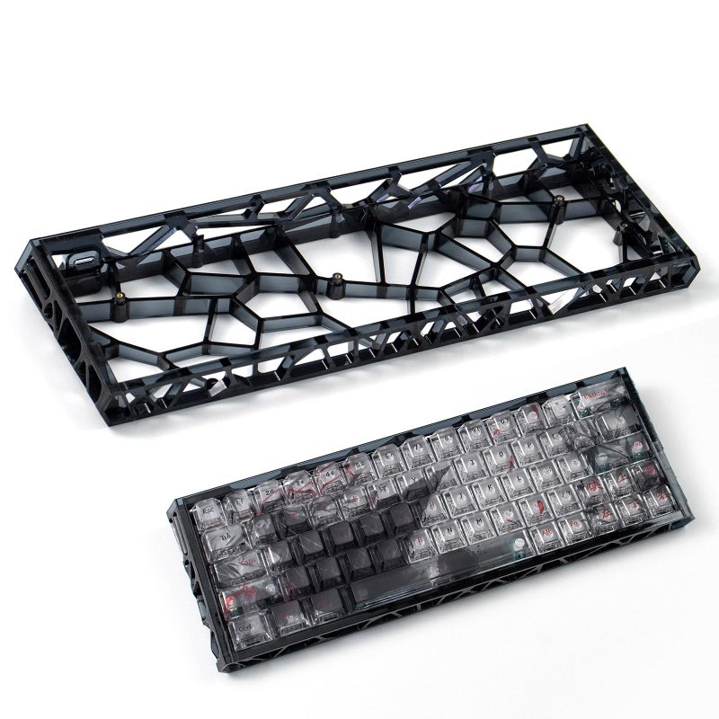 Sumgsn 60 Mechanical Hollow Keyboard Case Transparent Keyboard Housing Compatible with Wooting60HM66Mad60M6liteRakka Keyboard Only Case - Image 2