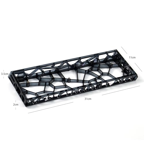 Sumgsn 60 Mechanical Hollow Keyboard Case Transparent Keyboard Housing Compatible with Wooting60HM66Mad60M6liteRakka Keyboard Only Case - Image 3