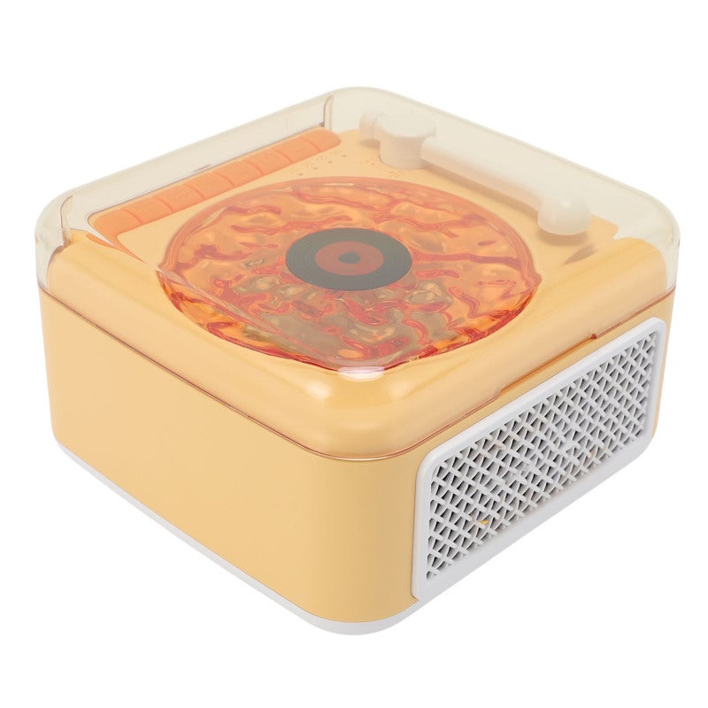 Waves Wireless Bluetooth Speaker Versatile Vintage Record Player Design Night Light - Stereo Sound Bedside Lamp with Speaker for Bedroom Gatherings - Image 4