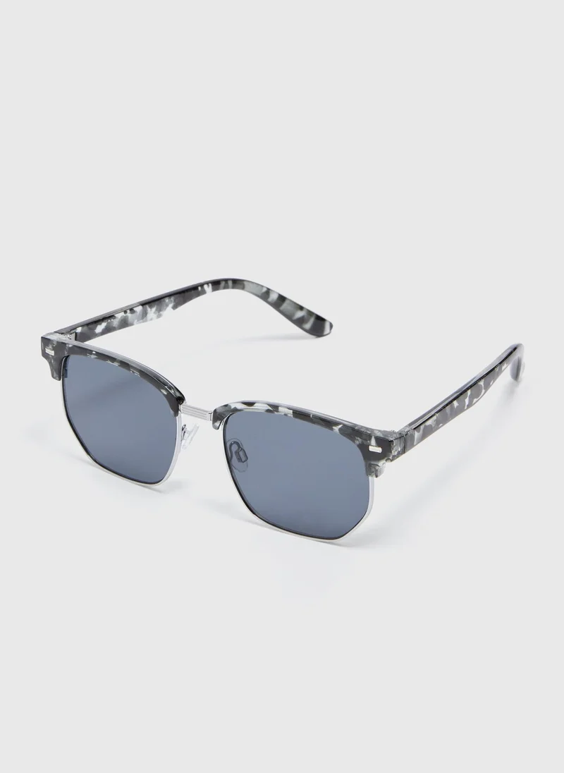 Matalan Black Tortoise Shell Sunglasses