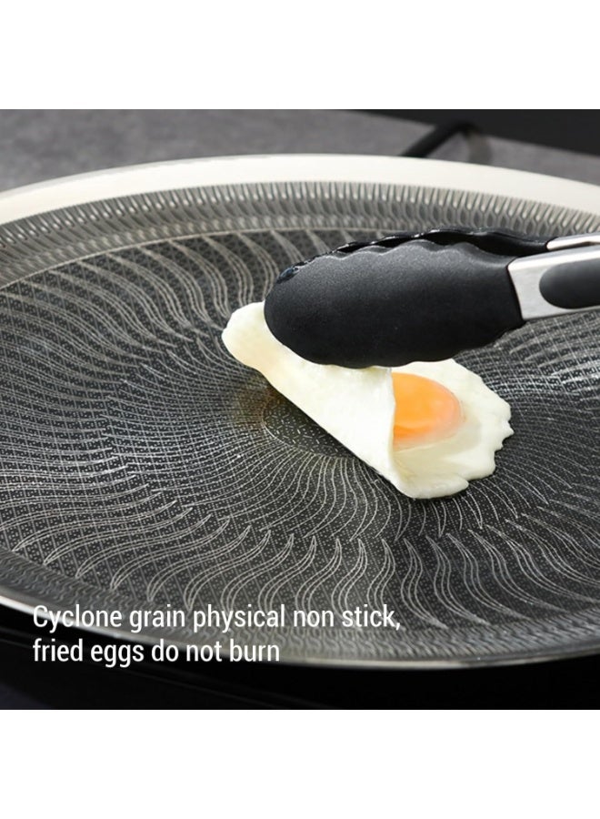 هابي هوم صينية شواء كورية من الستانلس ستيل غير لاصقة – صينية متعددة الاستخدامات للغاز والتحريض والنار المباشرة – هيكل ثلاثي الطبقات لتوزيع حراري متساوٍ – مناسبة للشواء والطهي والتخييم تكفي حتى 10 أشخاص -38 سم - Image 3