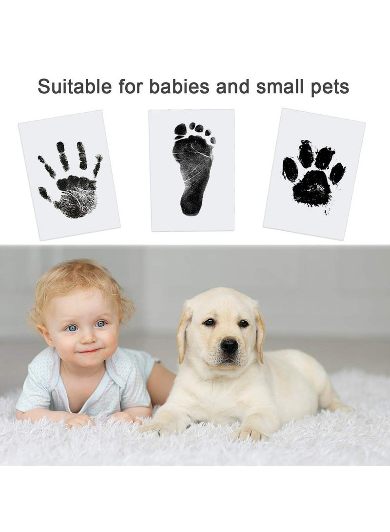 Baby Handprint and Footprint Kit, 3 Baby Handprint Ink Pads, 6 Imprint Cards, Pet Paw Print, Inkless Print Kit Safe Non-Toxic for baby Feet and Hands, Family Keepsake - Image 2