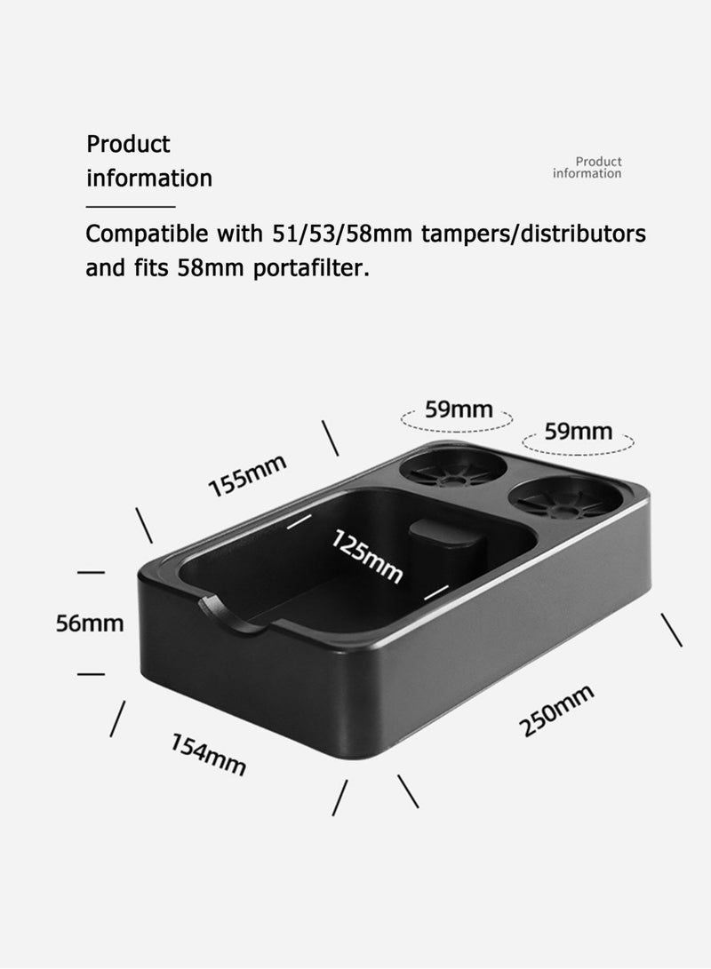 YIXUAN 3-in-1 Multifunctional Coffee Knock Box: Espresso Tamping, Distributing, and Grounds Disposal Tool - Image 3