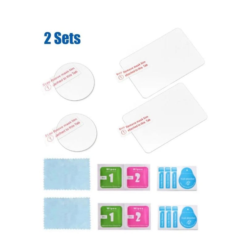 GetZget ® 2 Sets HD Tempered Glass for Insta360 Go 3/ Go 3S Screen and Camera Lens 9H Hardness Scratch Guard Glass Accessories(2 x Screen, 2 x Lens Glass) - Image 2