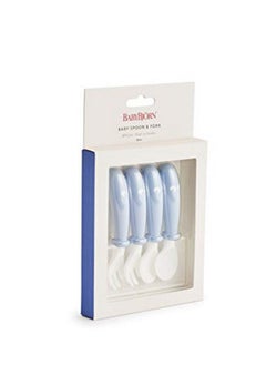 BABYBJORN Baby Spoon And Fork 4 Pcs Powder Blue  - Image 2