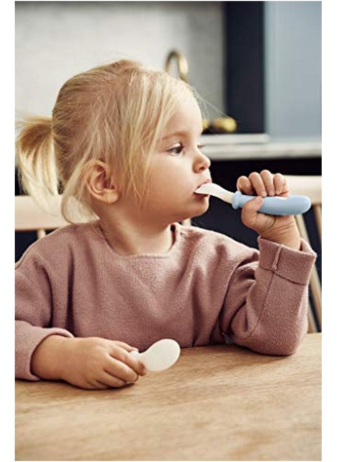 BABYBJORN Baby Spoon And Fork 4 Pcs Powder Blue  - Image 3