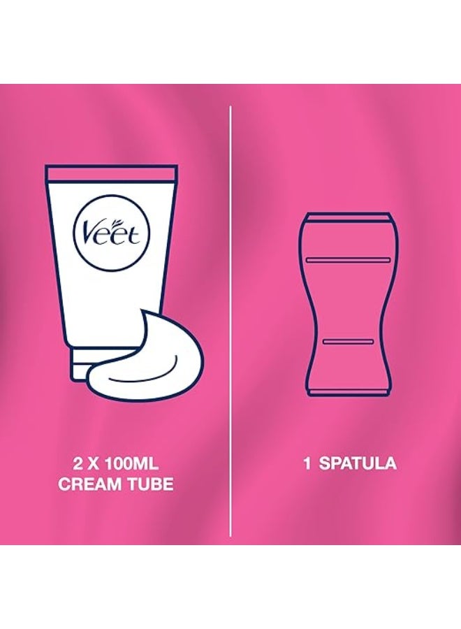 Veet Pure Hair Removal Cream for Sensitive Skin – Legs & Body - 100ml - Image 5