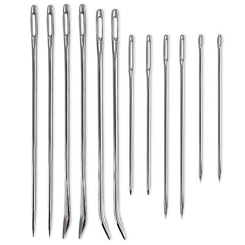 ZP Crafts Upholstery Repair Kit - Includes 12 Heavy Duty Hand Sewing Needles - Image 1