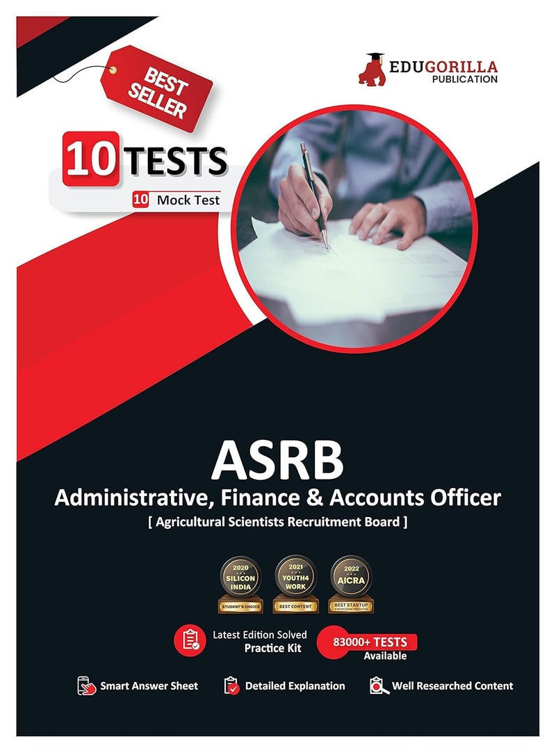 ASRB Administrative, Finance and Accounts Officer Book 2024 (English Edition) - 10 Full Length Mock Tests (2000 Solved Questions) with Free Access to Online Tests - Image 1