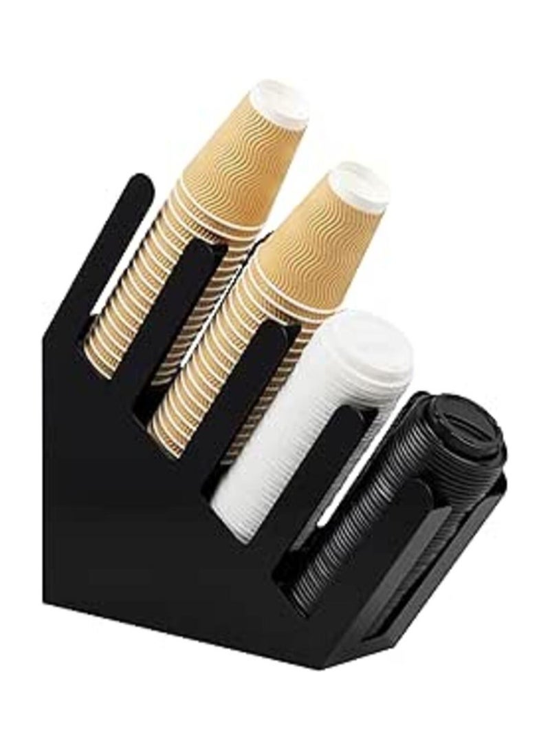 برسايذ اي حامل فناجين القهوة، أسود مطفي - Image 5