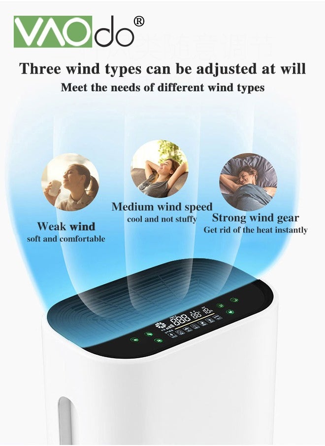 VAOdo - Air Purifier For Home HEPA Air Purifier Covers Up To 50㎡ In Large Room 3 Fan Speeds Built-in Timer Sleep Mode- True H13 HEPA Removes 99.99% Pollen  Pets  Allergies - Image 1