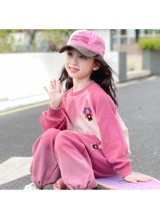 Girls' Outfit Autumn New Fashion Trendy Casual Two-piece Set For Children
