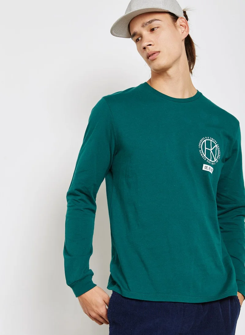 TOPMAN Company Print T-Shirt