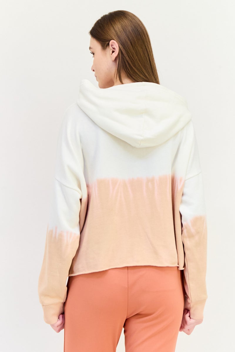 Aerie Women Hooded Two Tone Long Sleeve Sweatshirt, Multicolor - Image 4