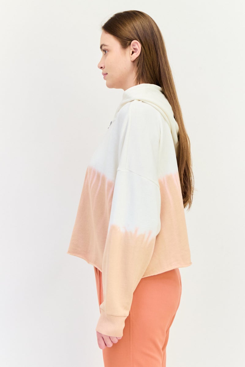 Aerie Women Hooded Two Tone Long Sleeve Sweatshirt, Multicolor - Image 3