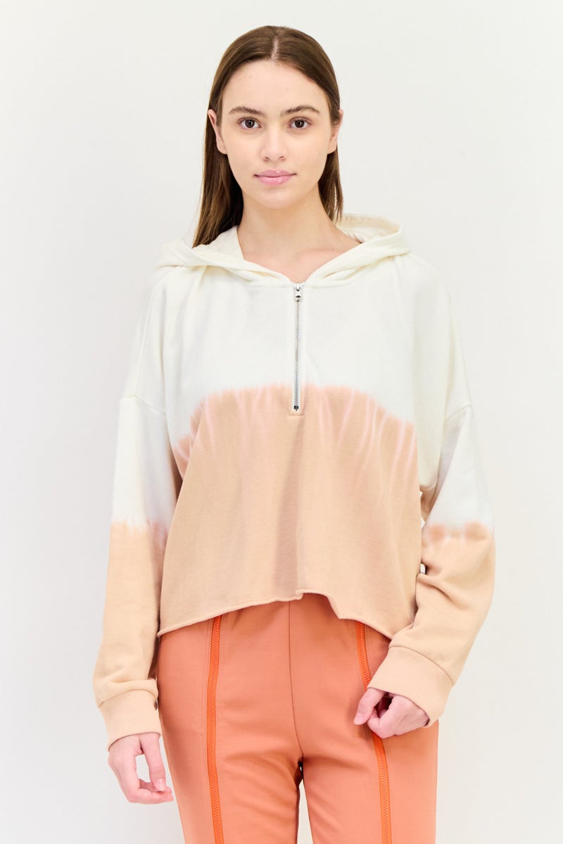 Aerie Women Hooded Two Tone Long Sleeve Sweatshirt, Multicolor - Image 1