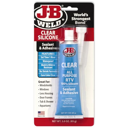 J-B WELD JB Weld 31310 سيليكون لاصق وختم متعدد الأغراض 3 أونصة شفاف - Image 1