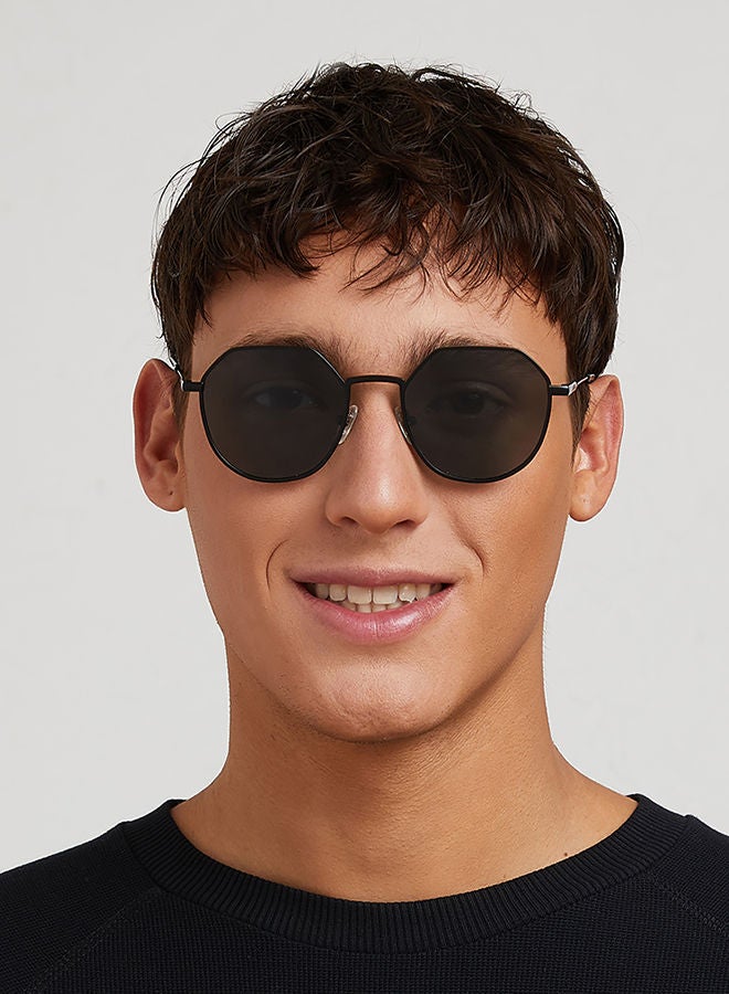 30Sundays 30Sundays TURN UP Polarised,Men Sunglasses, Geometric Sunglasses, UV Protection: UV400 (Black,Green) - Image 3
